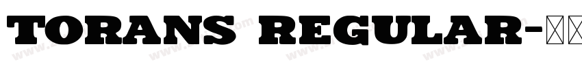 torans Regular字体转换